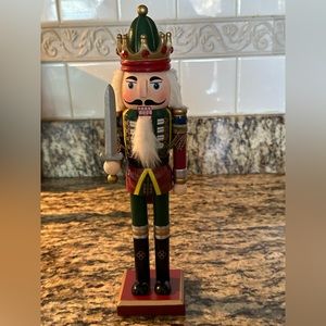 Wooden Nutcracker Decorative Christmas￼ Swordsman 13” New #5062998547